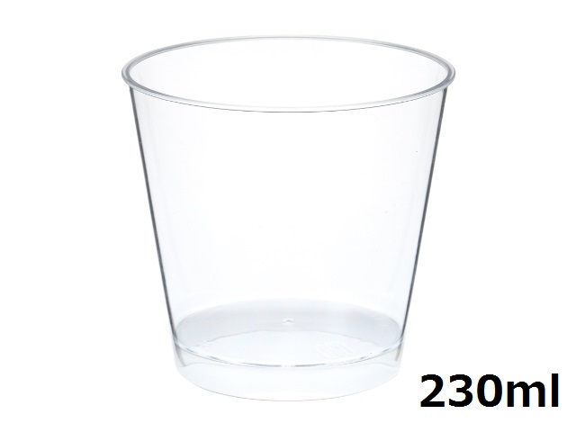 プラコップ230ml　500個入（1個あたり10円）▼デザートカップ